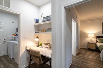 Desk and bedroom view at Grand Villas at Cinco Ranch, Texas